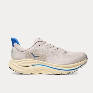 HOKA Men' Clifton 10 Stucco/
Virtual Blue Running Shoes men size 12D gently used